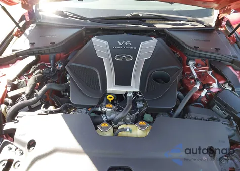 2017 Infiniti Q50 Red Sport 400 из США, поврежденный, VIN JN1FV7AP9HM850474